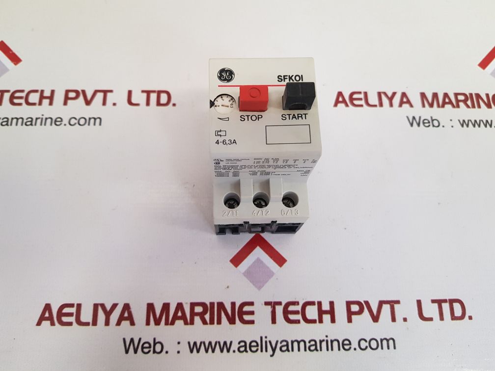 General Electric Sfkoi Manual Motor Starter 600V Ac 6,3A