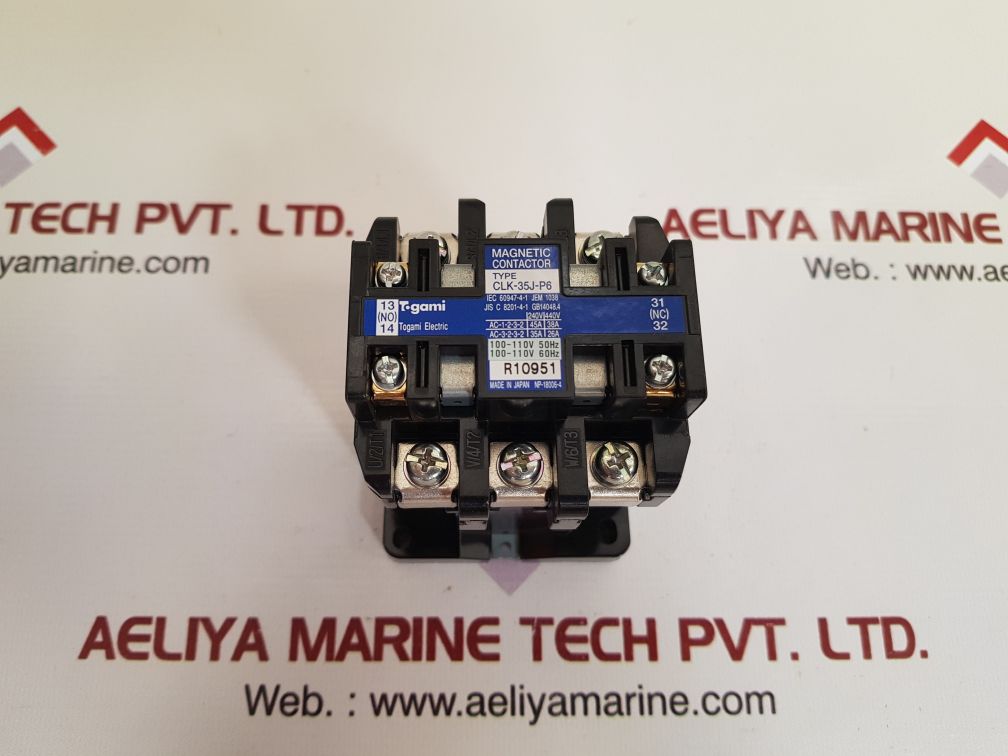 Togami Electric Clk-35J-p6 Magnetic Contactor 100-110V 50-60Hz