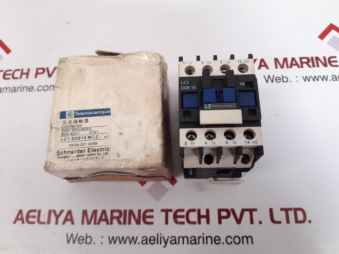 Telemecanique/Schneider Lc1-d0910 M7 C Contactor 220V 50/60Hz