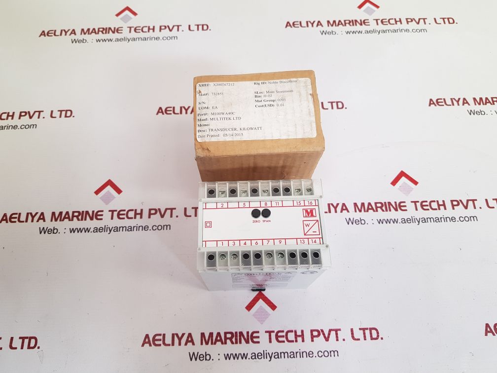 Multitek M100WA40C 3-Phase Watt Transducer – Aeliya Marine