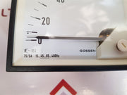 Gossen 15...45...65...400Hz 75/5A Analog Panel Ammeter 600V Cat Iii