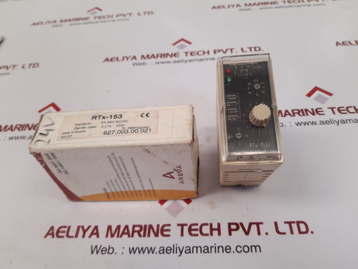 Areva Rtx-153 Time Relay 24-48V-ac/Dc 0,01S-100H