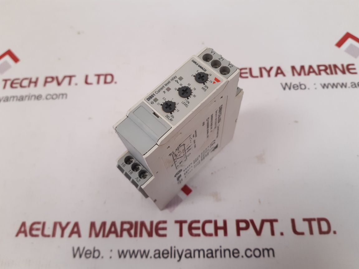 Carlo Gavazzi Dib01Cb235A Current Monitoring Level Relay 115/230 Vac