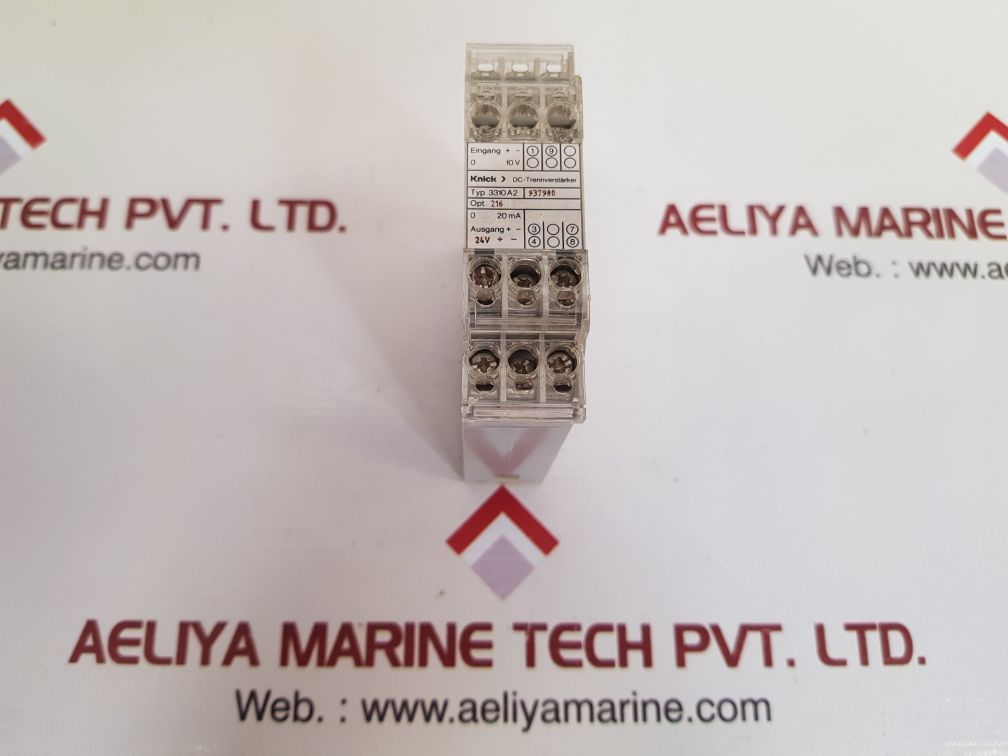 Knick 3310A2 Dc Isolation Amplifier 0..20Ma 24V