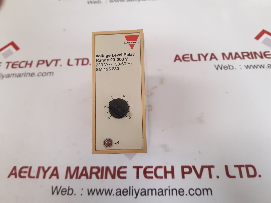 Carlo Gavazzi Sm 125 230 Voltage Level Relay 230V 50/60Hz Sm 125230200