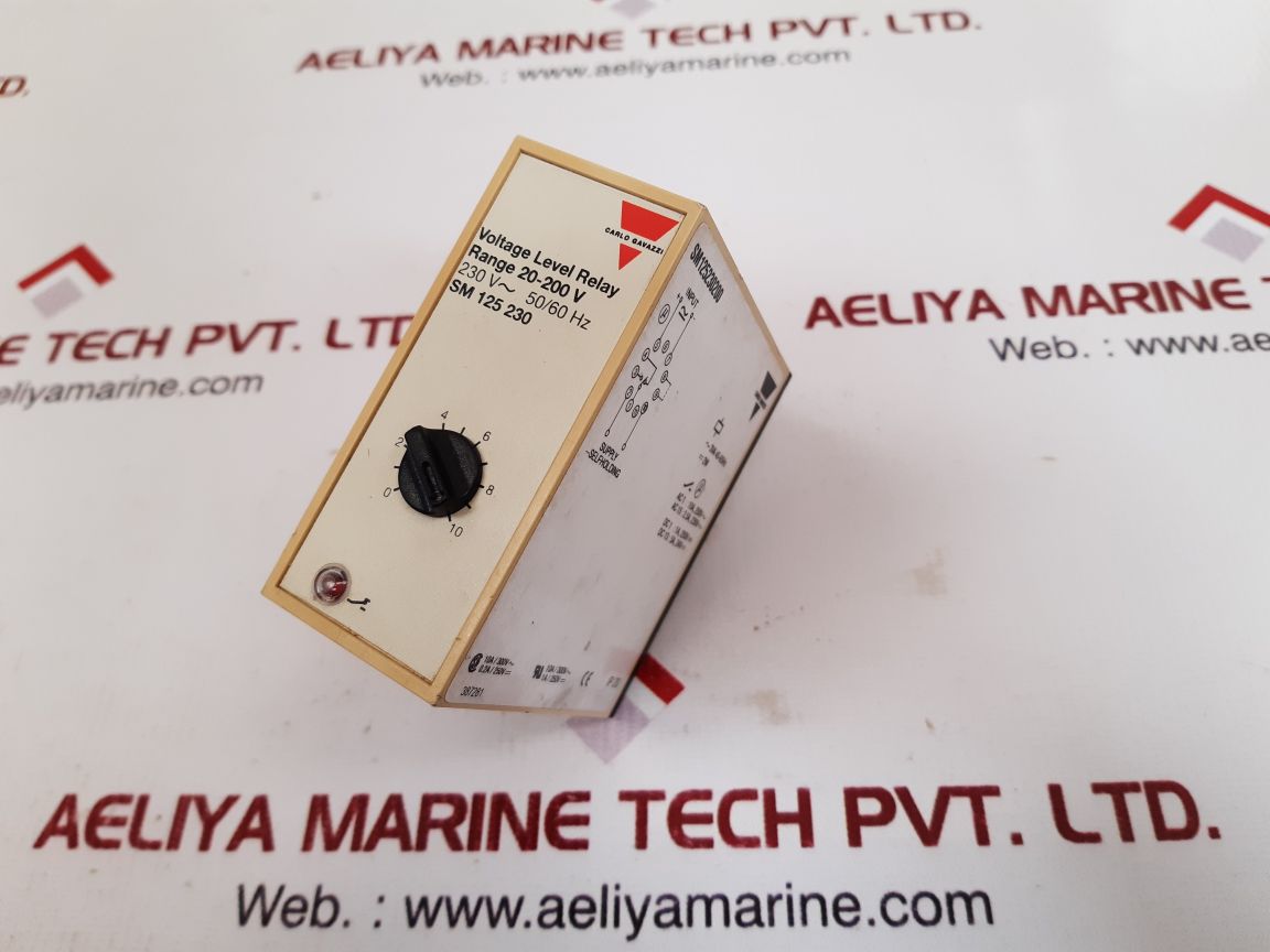 Carlo Gavazzi Sm 125 230 Voltage Level Relay 230V 50/60Hz Sm 125230200