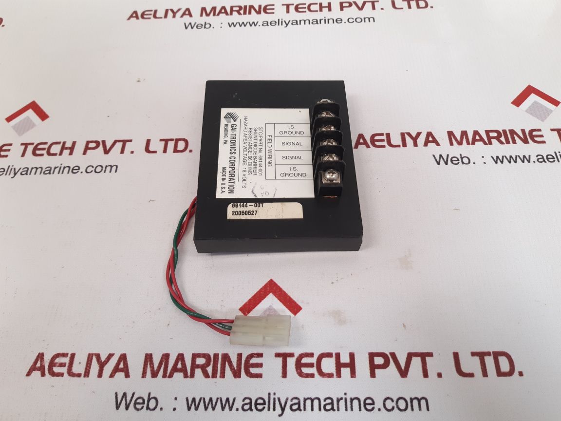 Gai-tronics 69144-001 Shunt Diode Barrier 66 Ohms 18 Volts
