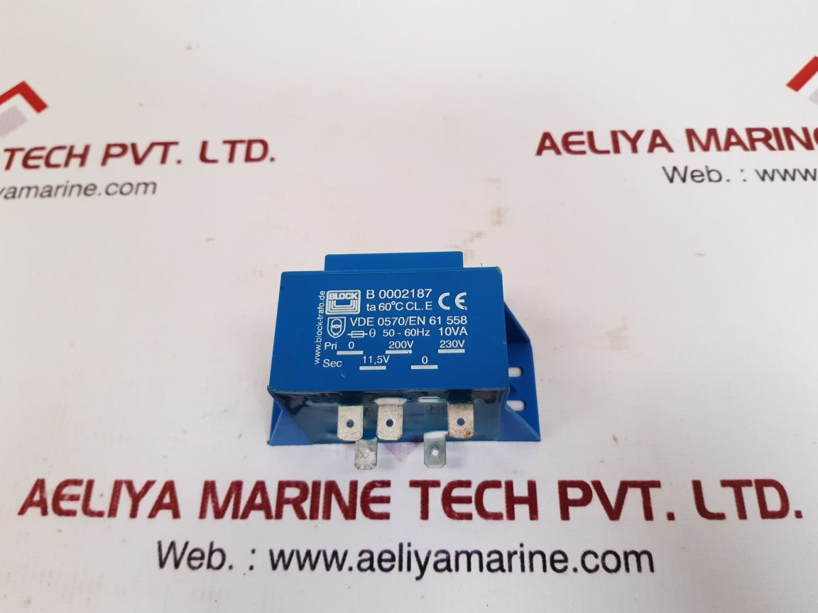 Block B 0002187 Transformer Vde 0570/En 61 558