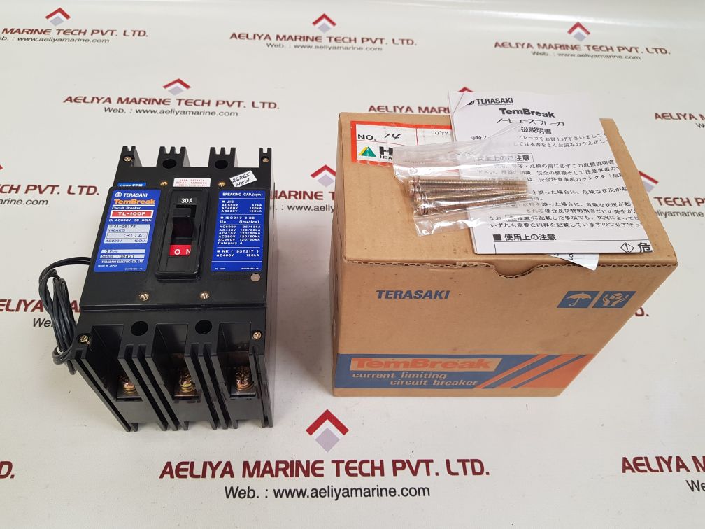 Terasaki tl-100f 3-pole circuit breaker 30a