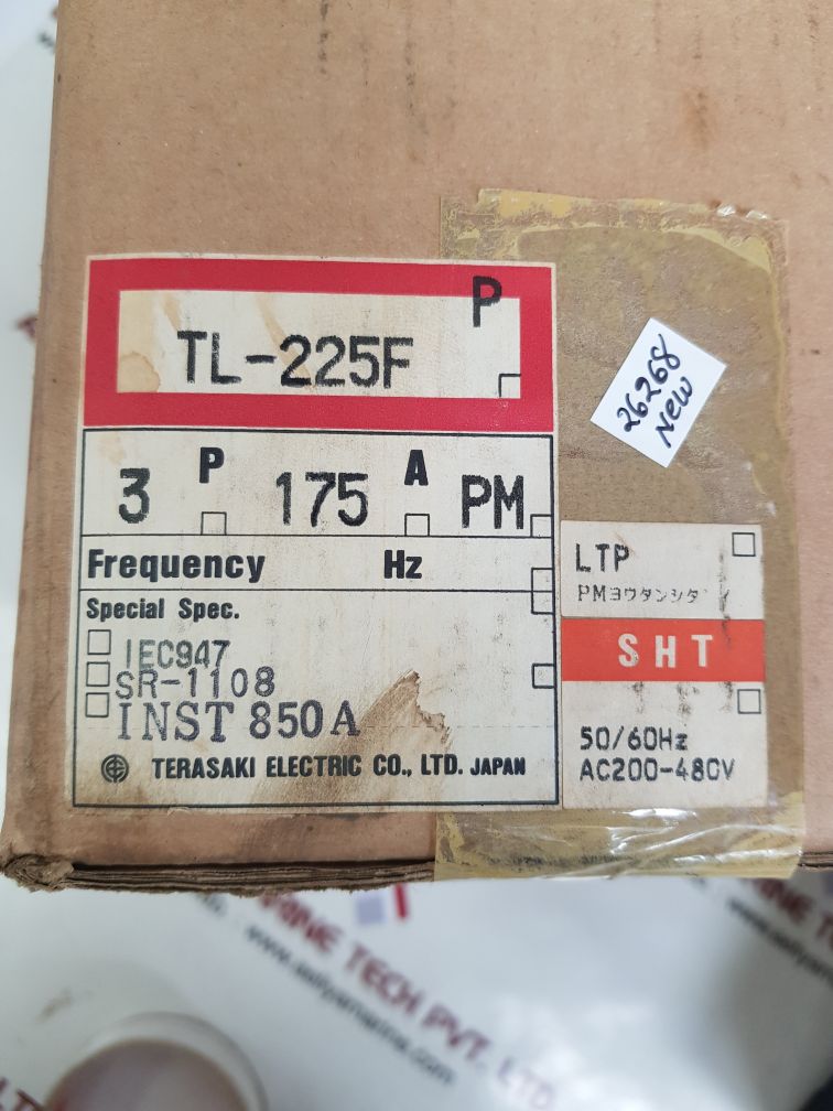 Terasaki Tl-225F 3-pole Circuit Breaker 850Amp Ac200-480V 50/60Hz