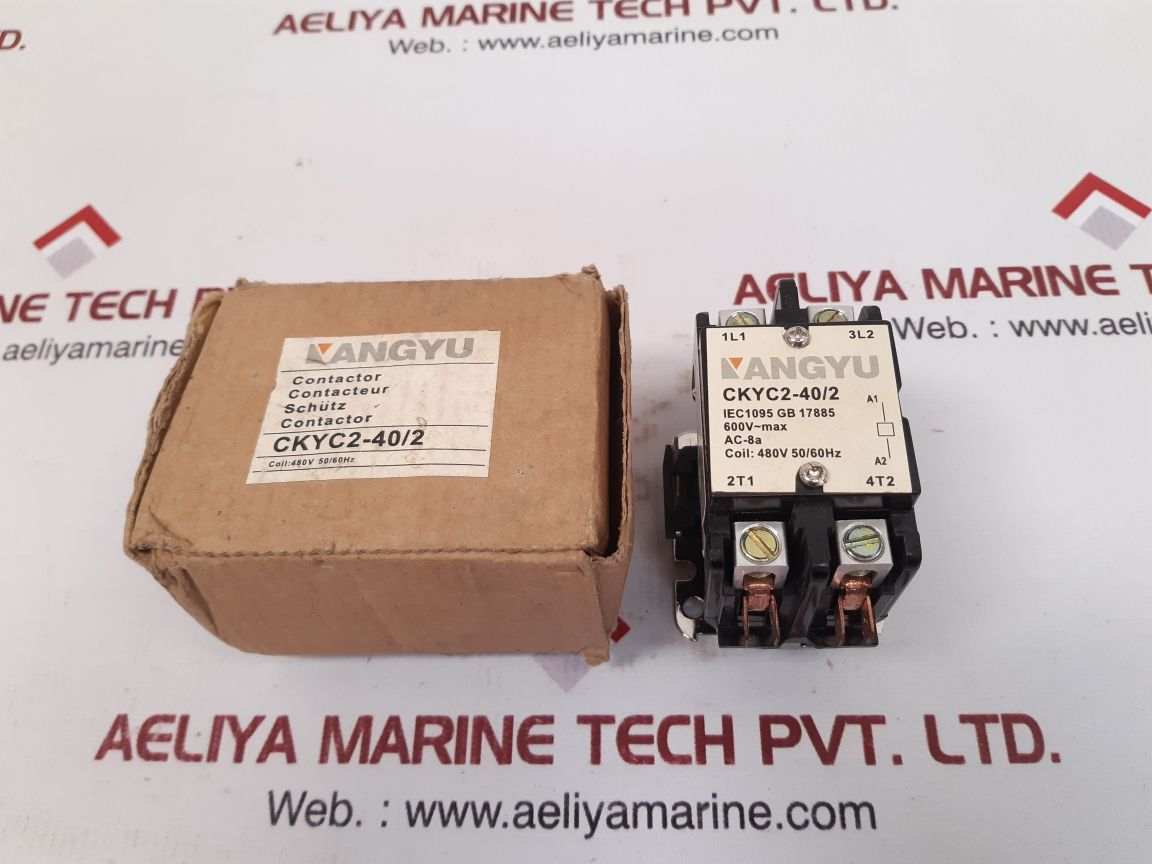 Kangyu Contactor Ckyc2-40/2 Coil 480V 50/60Hz Iec1095 Gb 17885