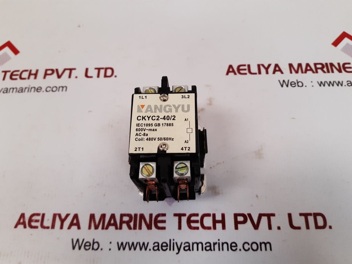 Kangyu Contactor Ckyc2-40/2 Coil 480V 50/60Hz Iec1095 Gb 17885