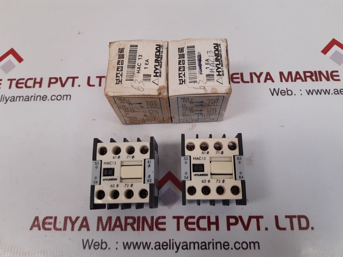 Hyundai Hac13 Auxiliary Contact Block 1 Ea 660V