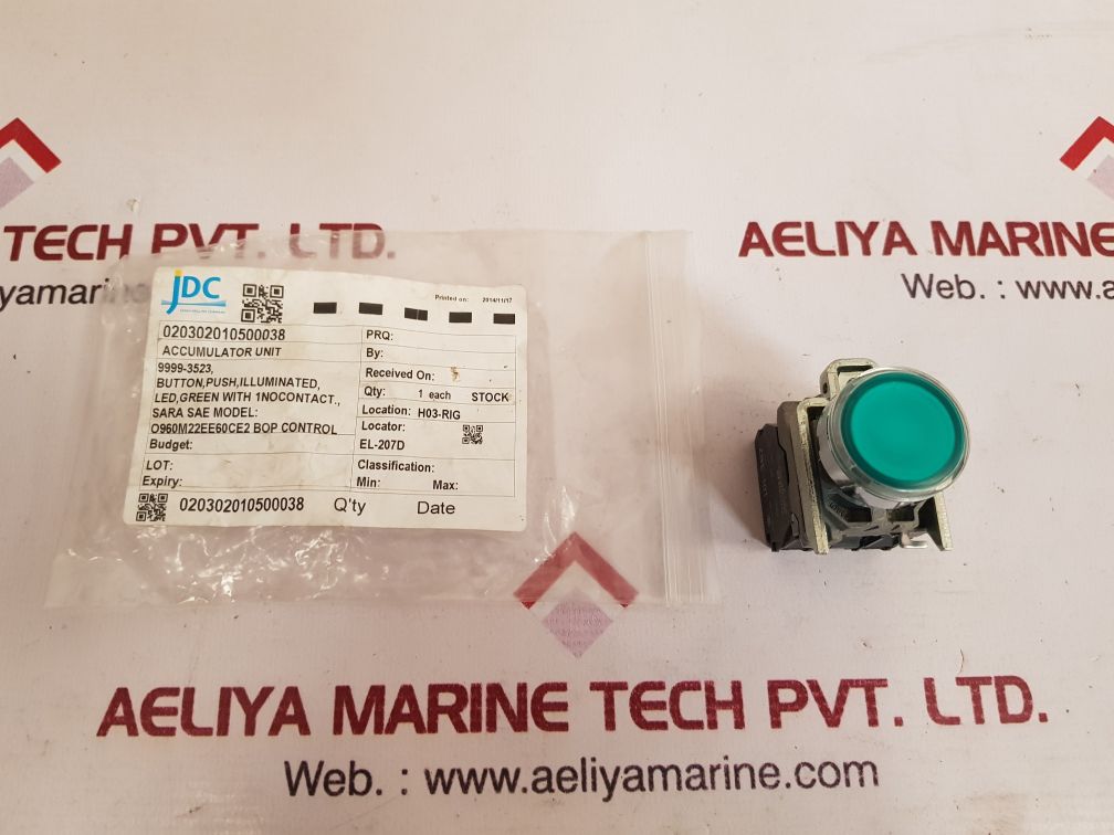 Schneider Electric Zbe-101 Contact Block With Green Push Button 240V 3A