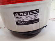 Menics Avg B Beacon Strobe Red Light Ac 110V 25 W