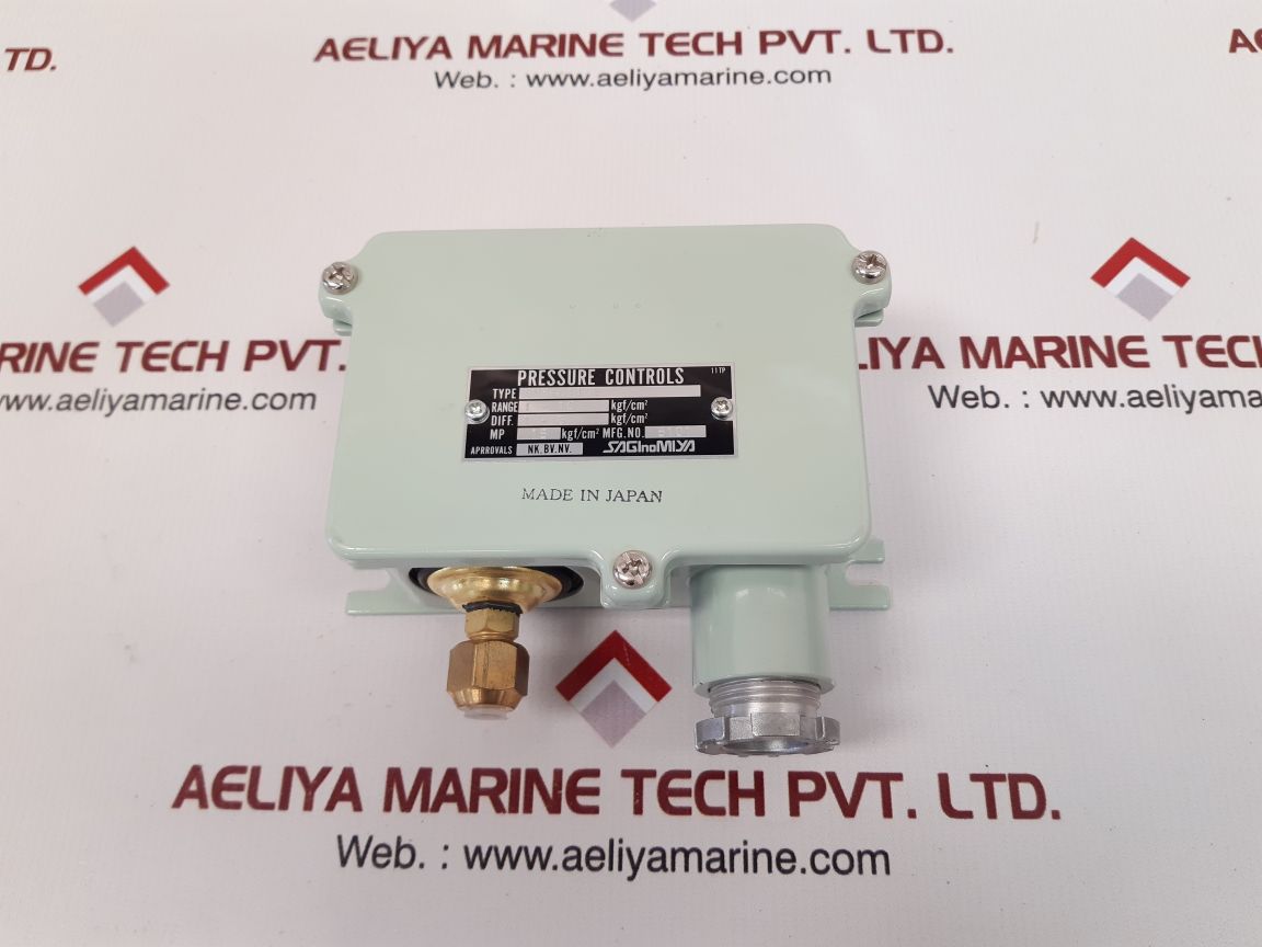 Saginomiya Sns-c110W Pressure Controls Switch Range 1-10 Kgf/Cm2