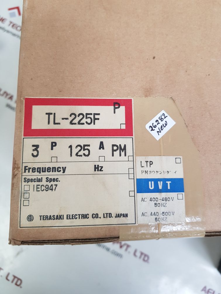 Terasaki Tl-225F Tembreak Circuit Breaker 125A 690V Ac 3-pole