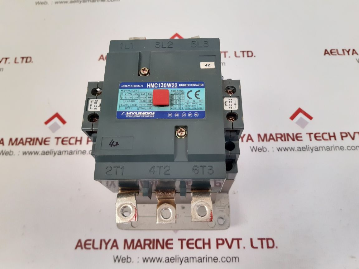 Hyundai hmc130w22 magnetic contactor used