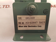 Nihon 6M1H60 Main Ac Alternator F2-42847 5A23 Resistor