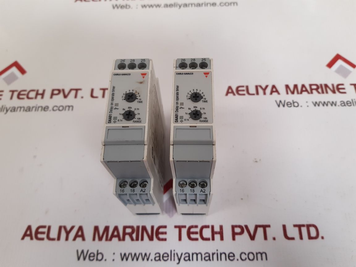Carlo Gavazzi Daa01Dm24 Delay On Operate Timer 24-240 Vac/Dc 50-60Hz