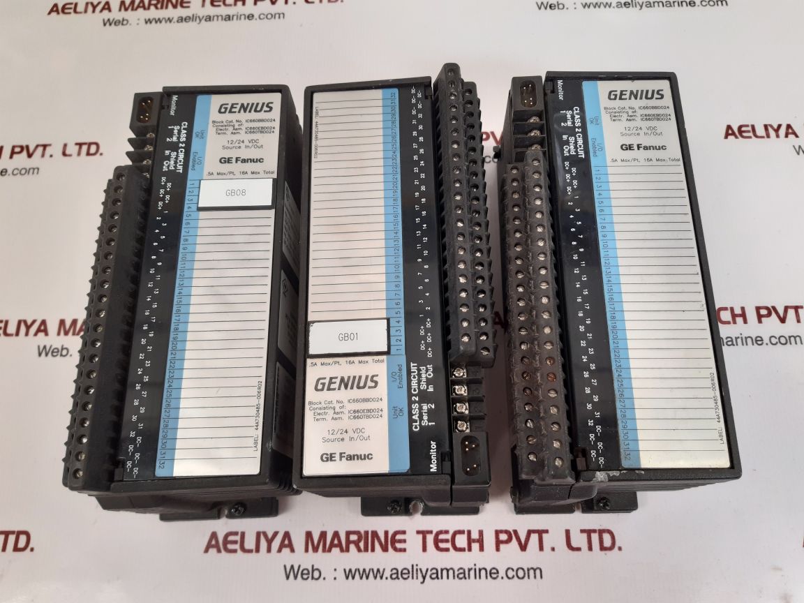 Ge Fanuc Ic660Bbd024U Genius I/O Module Ic660Tbd024K Used
