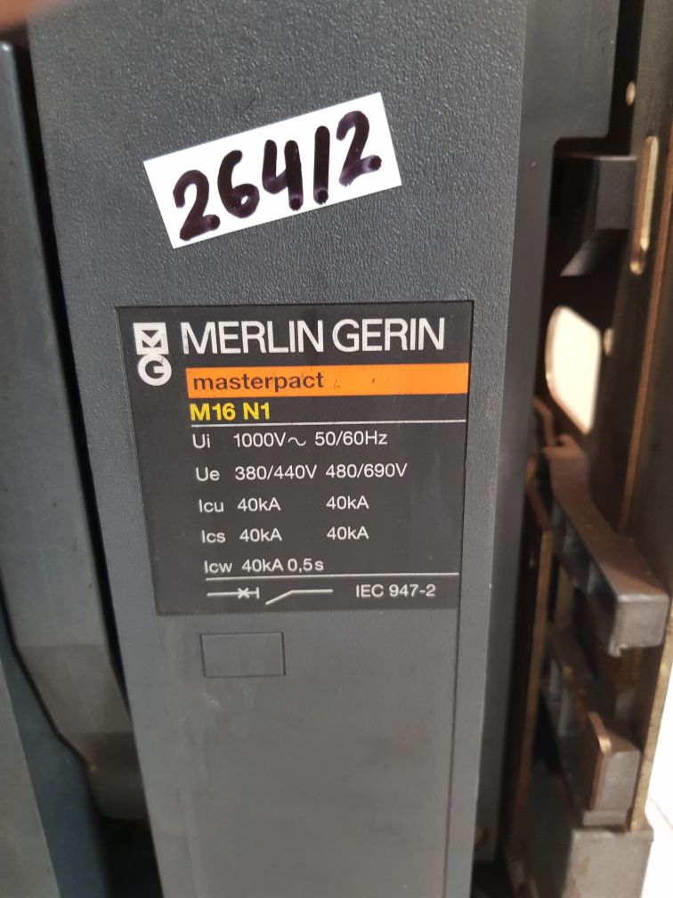 Merlin Gerin Masterpact M16 N1 1600A Circuit Breaker 380/440V~ 480/690V