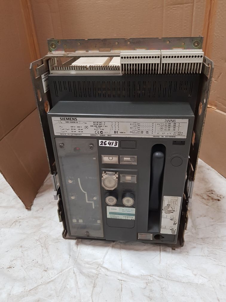 Siemens 3Wn6471-0Hb58-3Ka3 1600A Circuit Breaker 3221009046 50/60 Hz