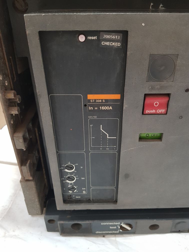 Merlin gerin masterpact m16 h2 circuit breaker st 308 s 50/60hz