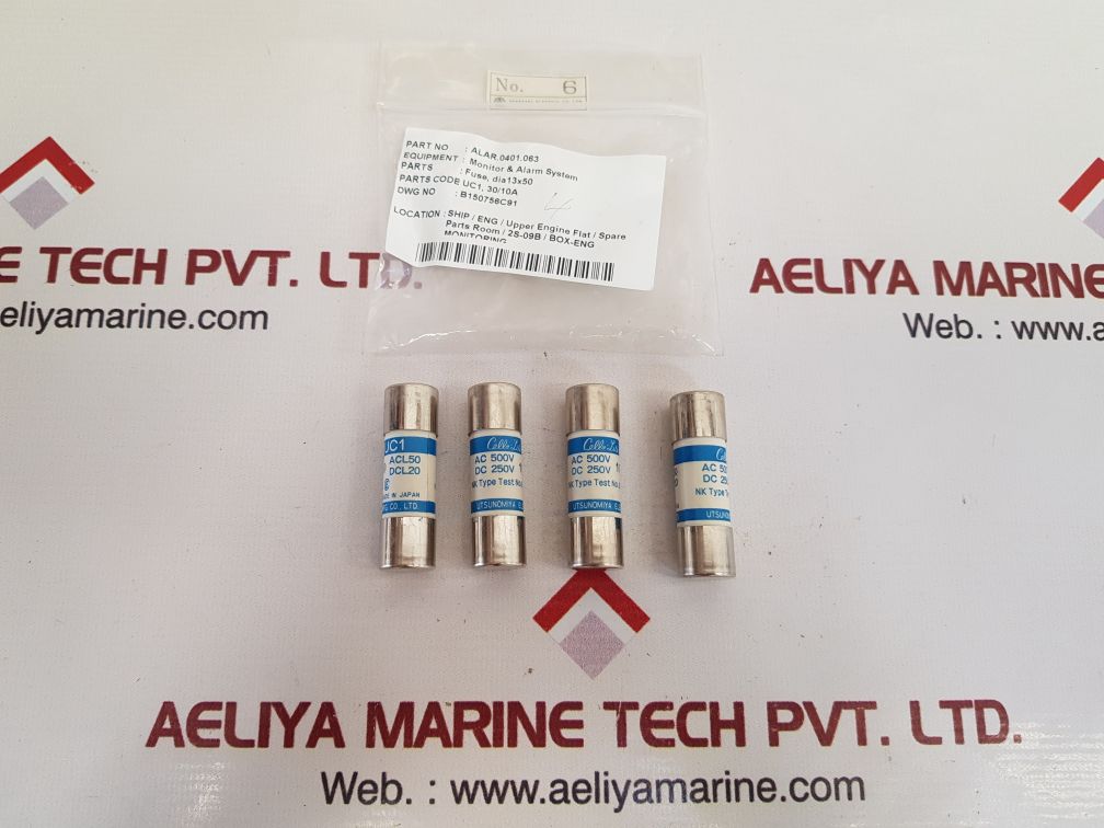 Lot Of 4X Utsunomiya Electric Uc1 Cello-lite Fuse 10A