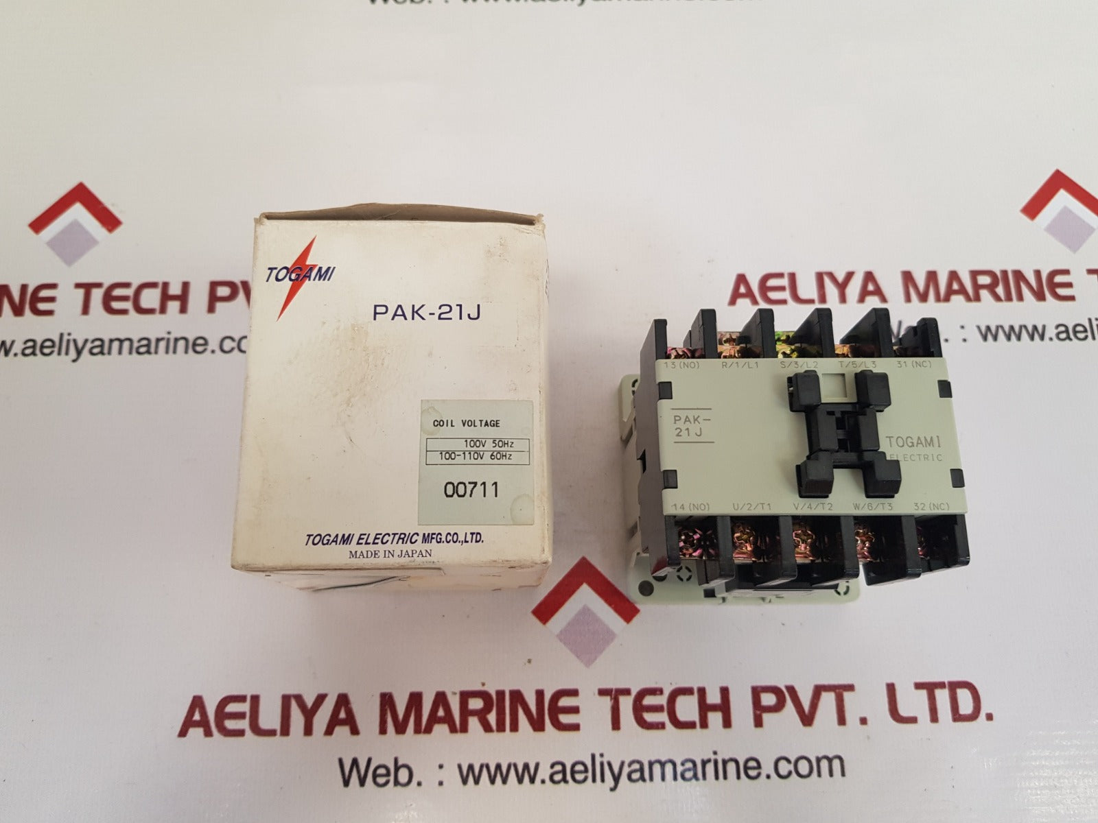 Togami pak-21j magnetic contactor np-16890 coil voltage