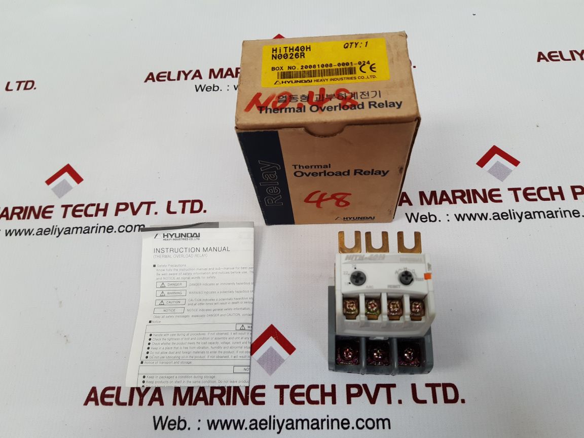 Hyundai Hith-40H Thermal Overload Relay 690V