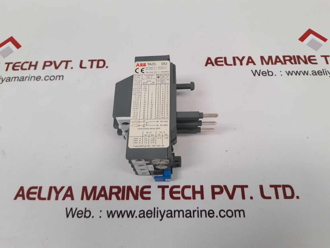 Abb Ta25Du2.4 Thermal Overload Relay Class 10, 600 Vac