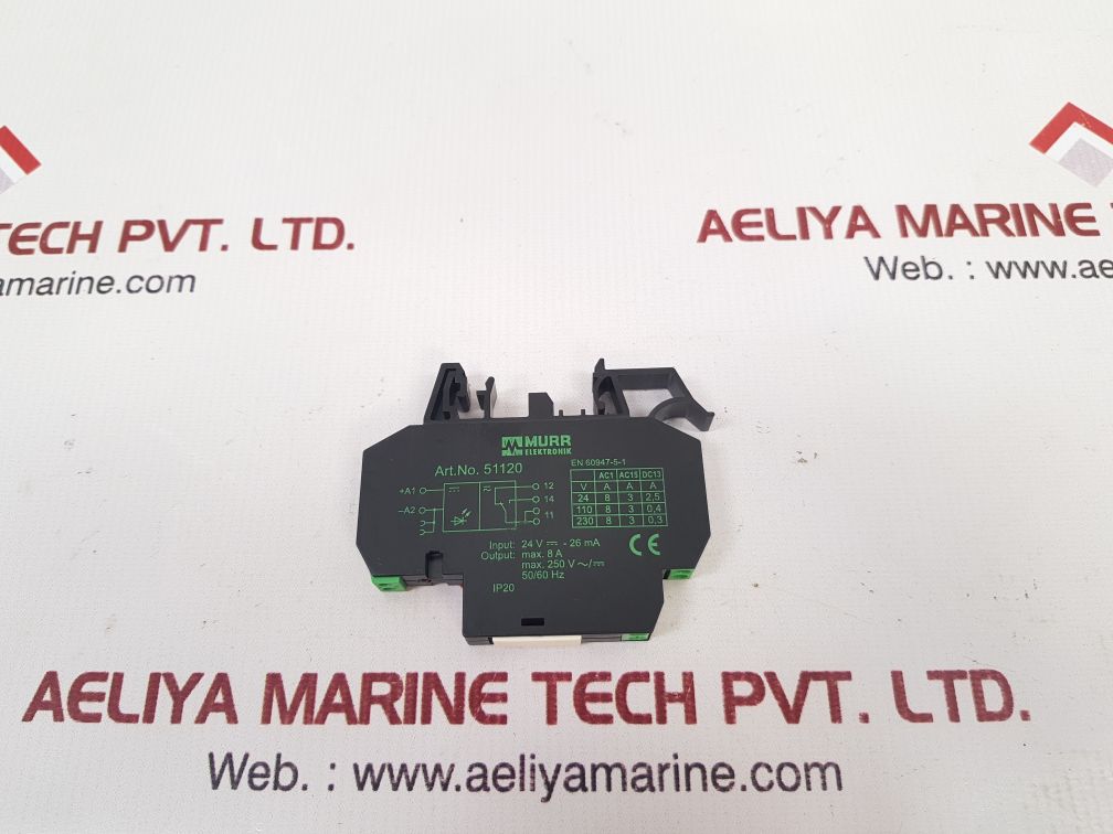 Murr Elektronik 51120 Output Relay En 60947-5-1, 50/60 Hz
