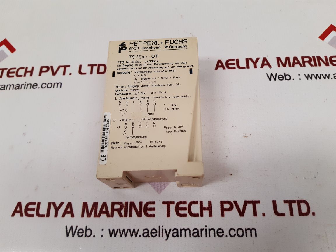 Pepperl+Fuchs Ts/Ex1-ot Relay Control Switch Isolator 220Vac