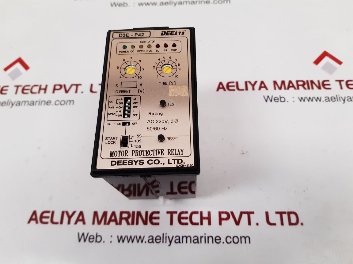 Deesys D3E-p42 Motor Protective Relay New