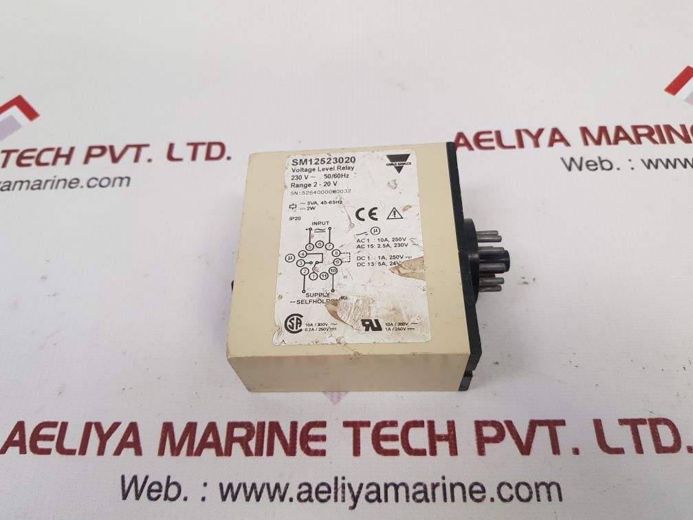Carlo Gavazzi Sm12523020 Voltage Level Relay Sm 125 10A 250V