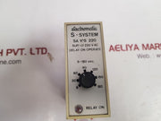 Electromatic S-system Sa 105 220 Delay On Operate With Base 8-180 Sec
