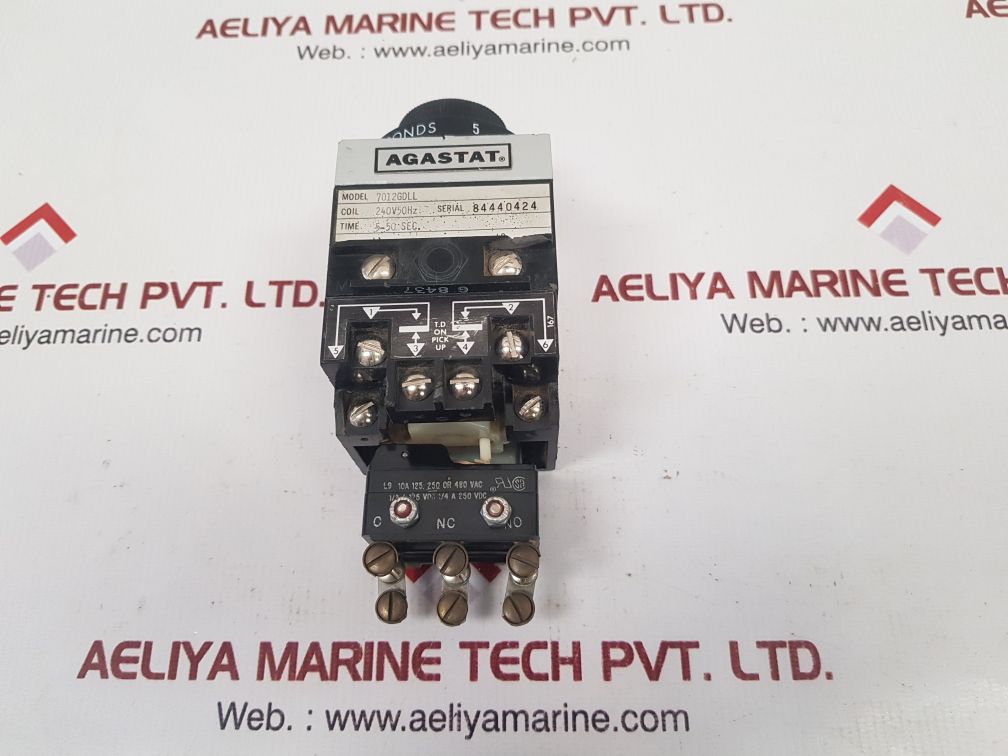 Agastat 7012Gdll Timing Relay 5-50 Sec. 15A 600Vac