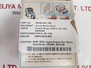 Hyundai Hor 1K 1.6 Terminal Overload Relay Eswb.0201.158