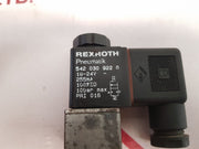 Rexroth 542 030 922 0 Pneumatic Solenoid Valve 18-24V (Used)