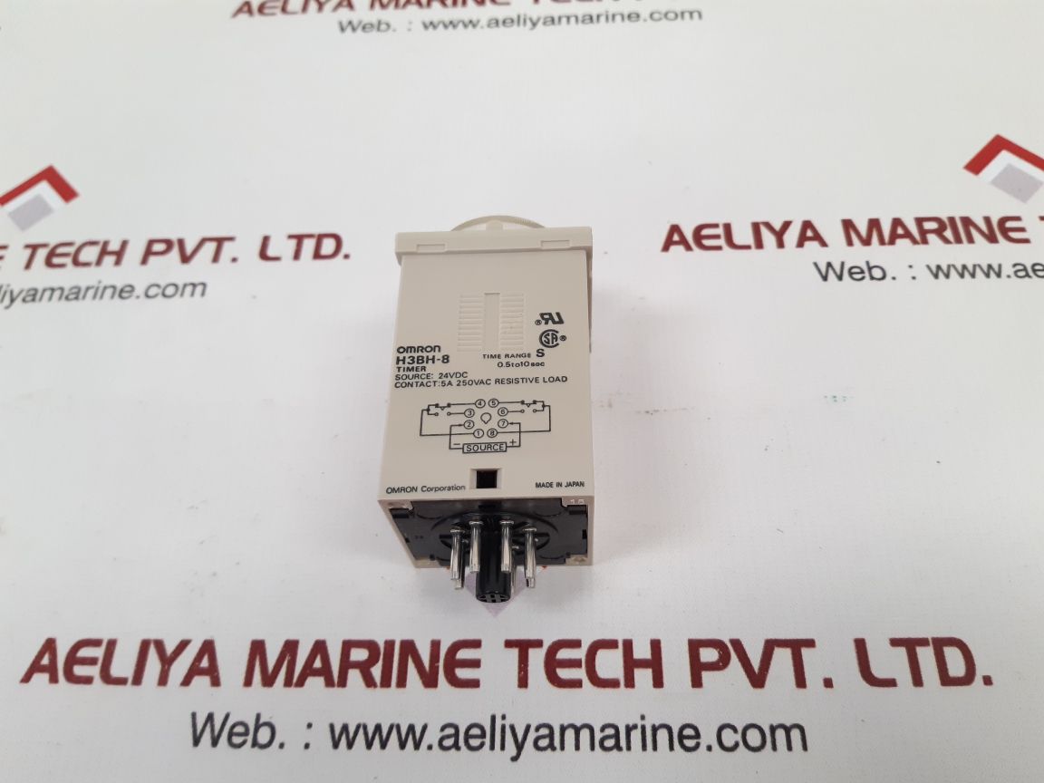 Omron H3Bh-8 Timer Relay 0.5 To 10 Sec 24Vdc