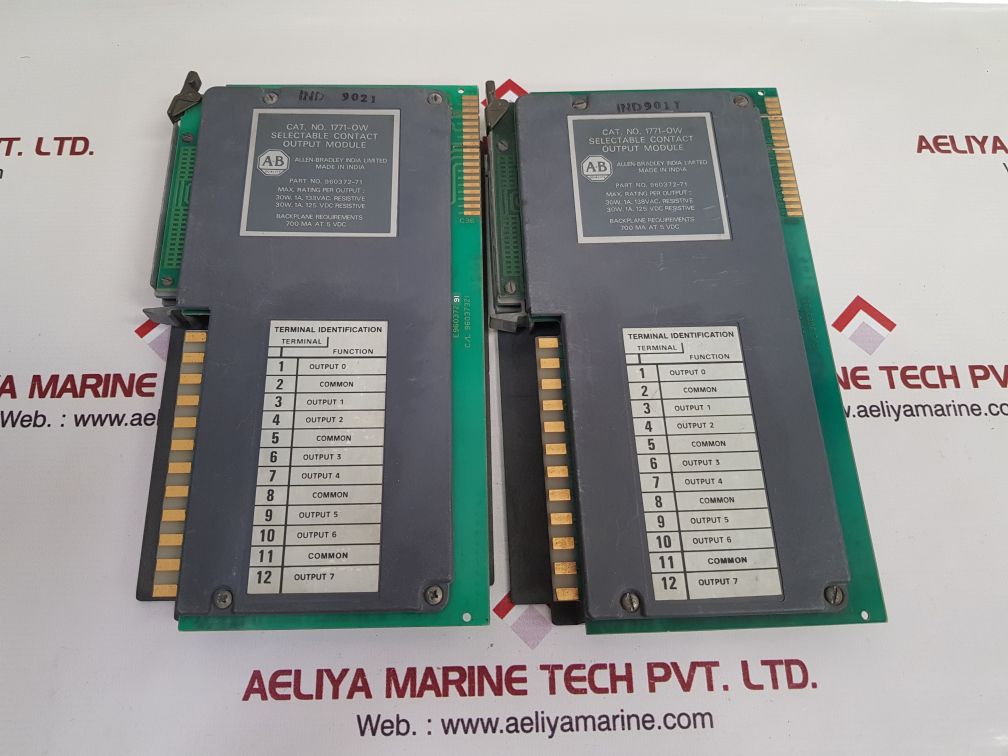 Allen-bradley 1771-ow Selectable Contact Output Module 960372-71