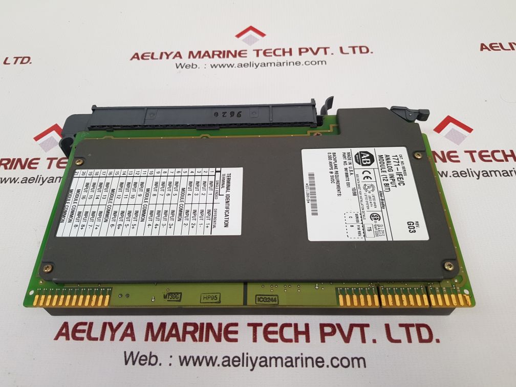 Allen-bradley 1771-ife/C Rev.G03 Analog Input Module (12 Bit) 96188672 E01