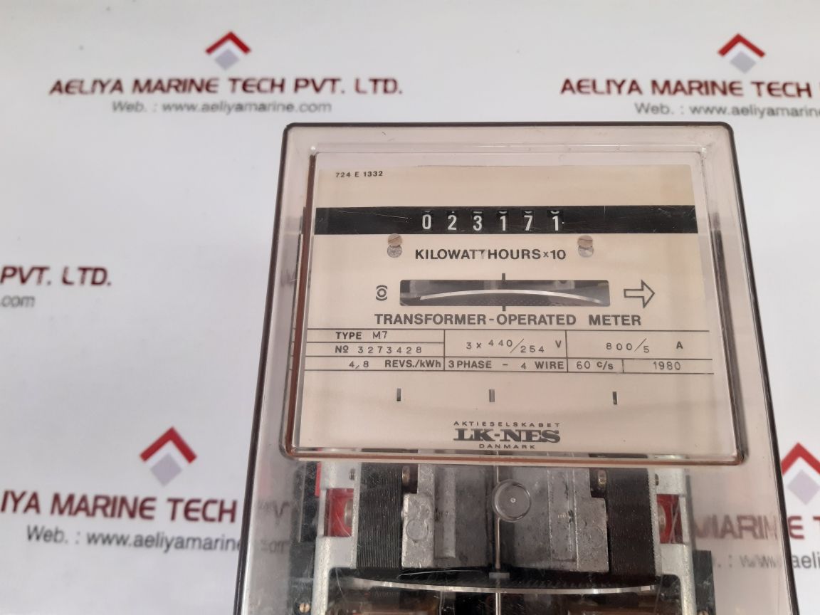 Aktieselskabet 3273428 Transformer-operated Meter