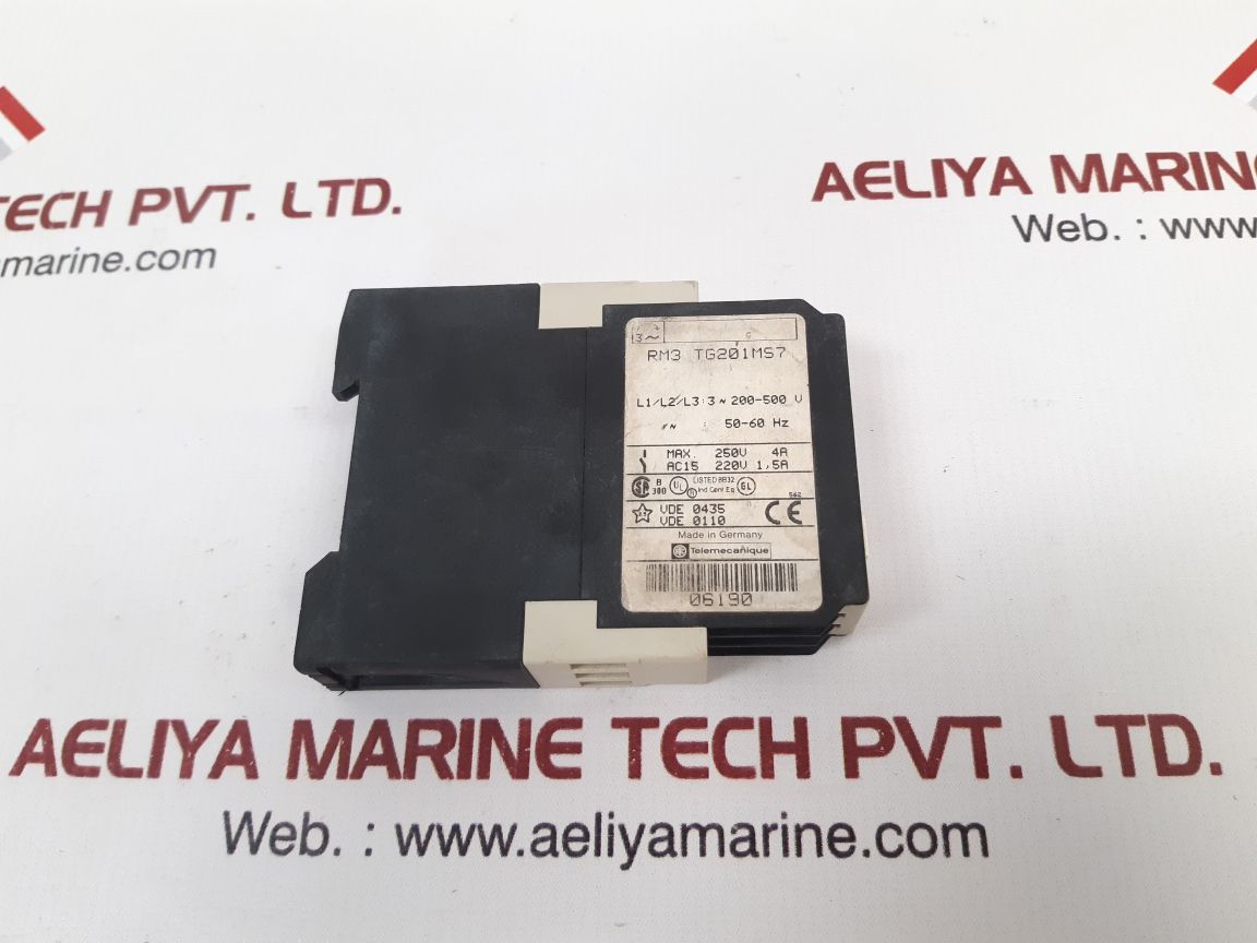 Telemecanique Rm3 Tg201Ms7 250V Relay