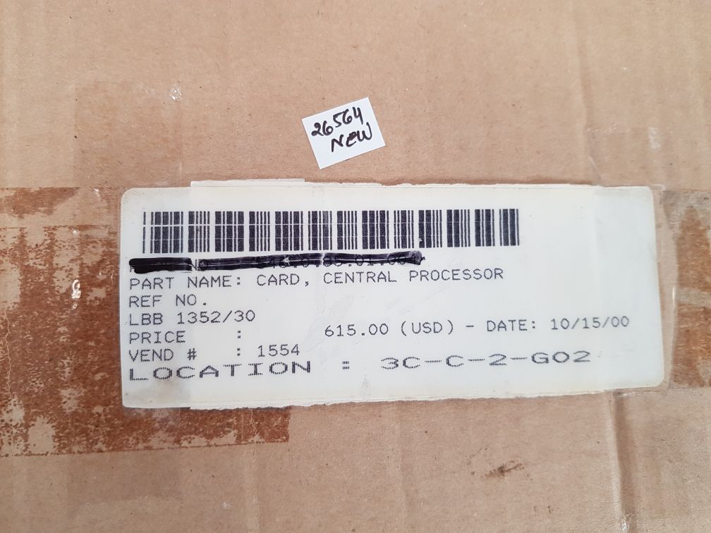 3922 151 91523 central processor card