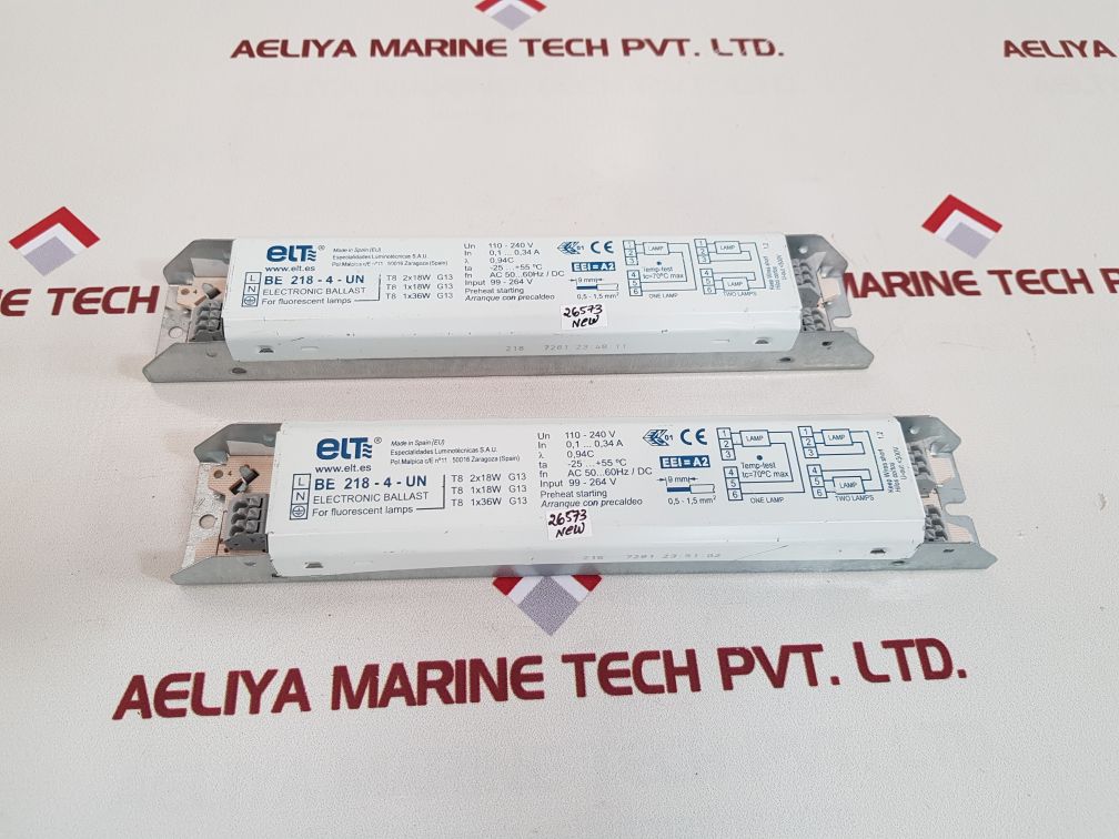Elt be 218-4-un electronic lighting ballast