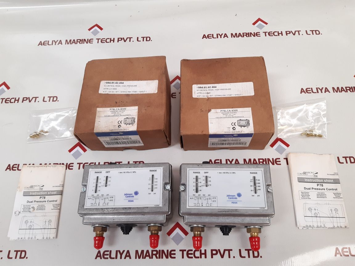 Johnson Controls P78Lca-9300 Pressure Control New