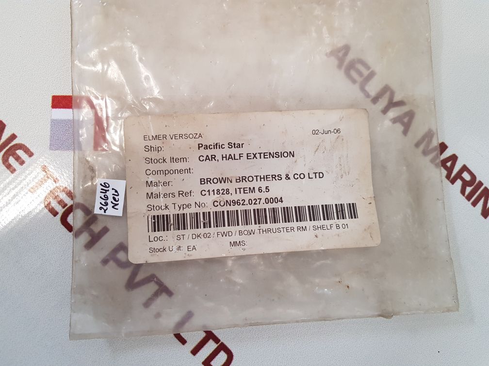 Brown brothers con962.027.0004 half extension board