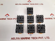 Set of 7x Omron pf113a-e relay base